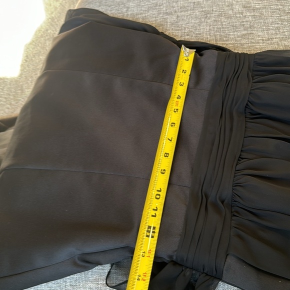 davids bridal, long black gown, polyester color truffle - Picture 14 of 15